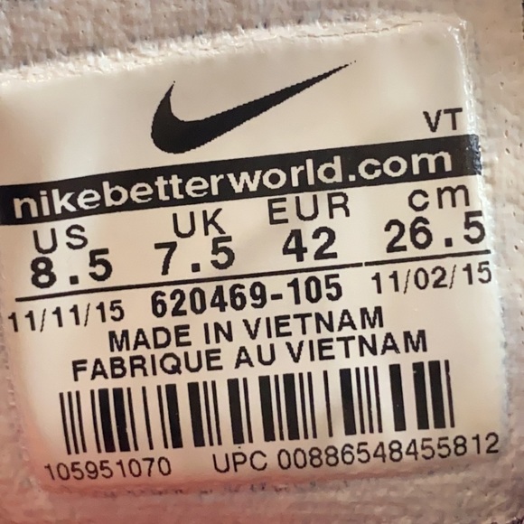 Nike Flyknit Air Max ‘Oreo’ Athletic Running Shoes 620469-105 Men’s Size 8.5 - Picture 12 of 13